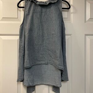 Sleeveless Denim Top